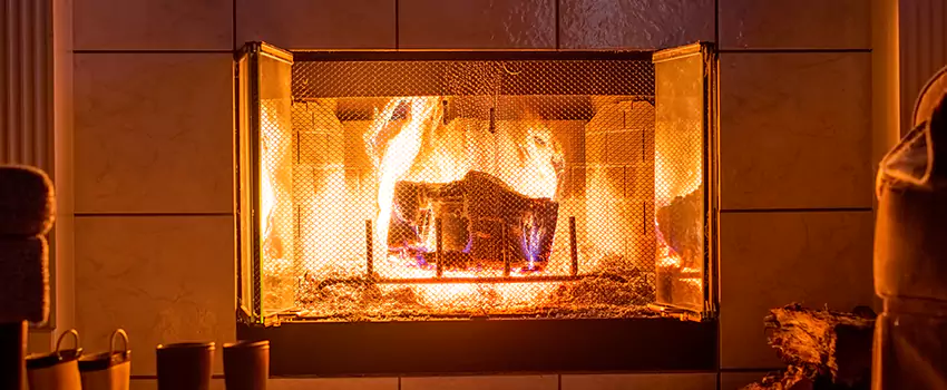 Mendota Hearth Landscape Fireplace Installation in Gahanna, Ohio